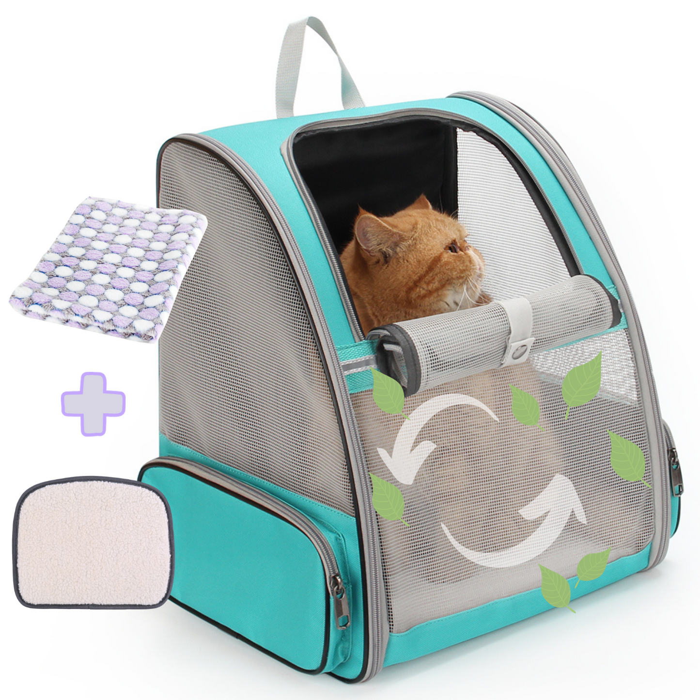 Pet Carrier Fully Ventilated Style Backpack for Cat & Dog(Three Colors) - lollimeow