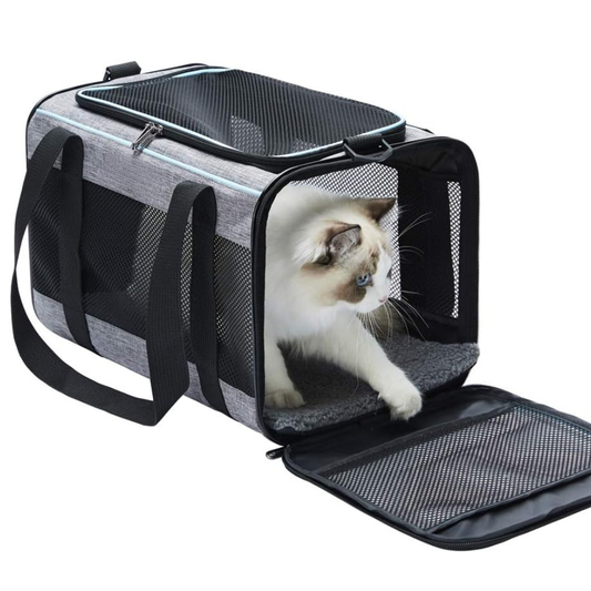 Lollimeow Cat & Dog Soft-Sided Carrier for Pets Up to 22 Lbs