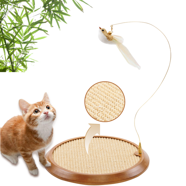 Lollimeow Cat Scratching Pad with Hanging Interactive Teaser toy(US Only)