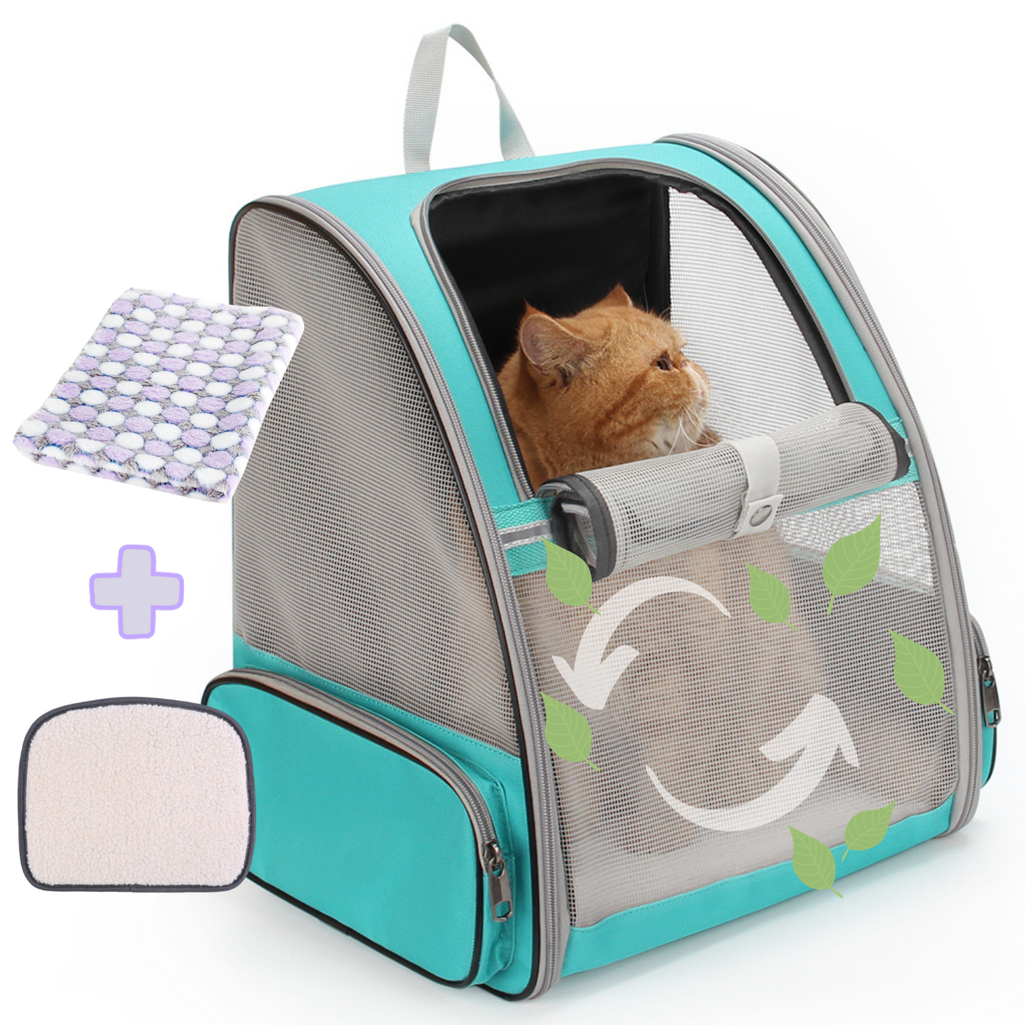 Pet Carrier Fully Ventilated Style Backpack for Cat & Dog(Three Colors)