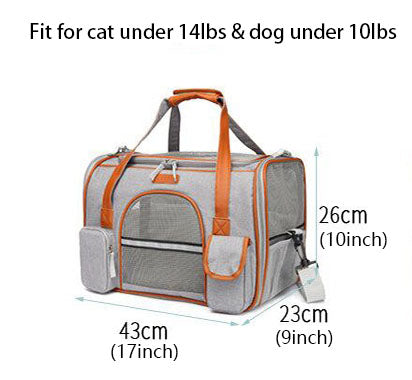 Pet Travel Backpack, TSA Airline Approved Carrier Soft Sided(Two Colors)