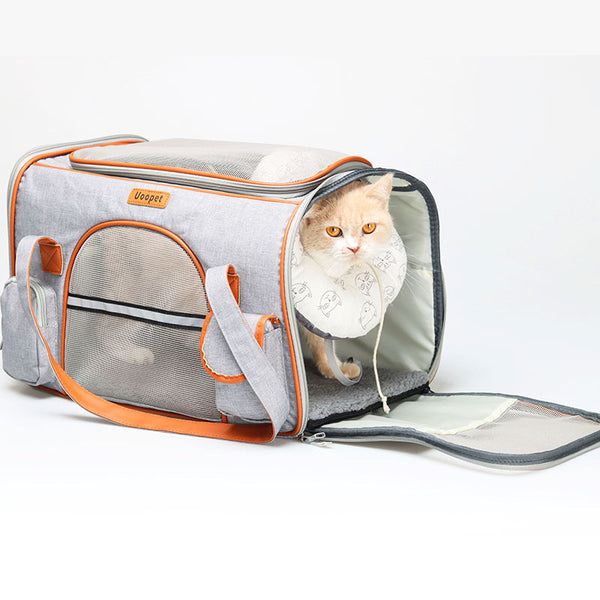 Lollimeow Pet Travel Backpack, TSA Airline Approved Carrier Soft Sided(Two Colors)