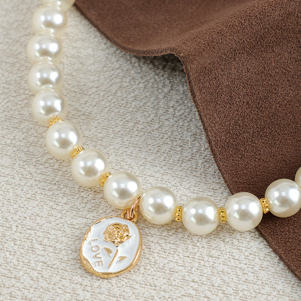 Pet Artificial Pearl Necklace for Cat and Dog
