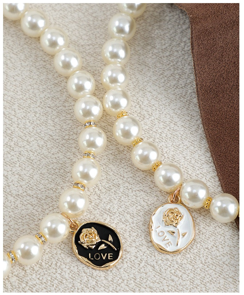 Pet Artificial Pearl Necklace for Cat and Dog