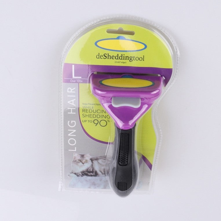 Pet Grooming Brush, Deshedding Tool for Dogs & Cats, Effectively Reduces Shedding - lollimeow