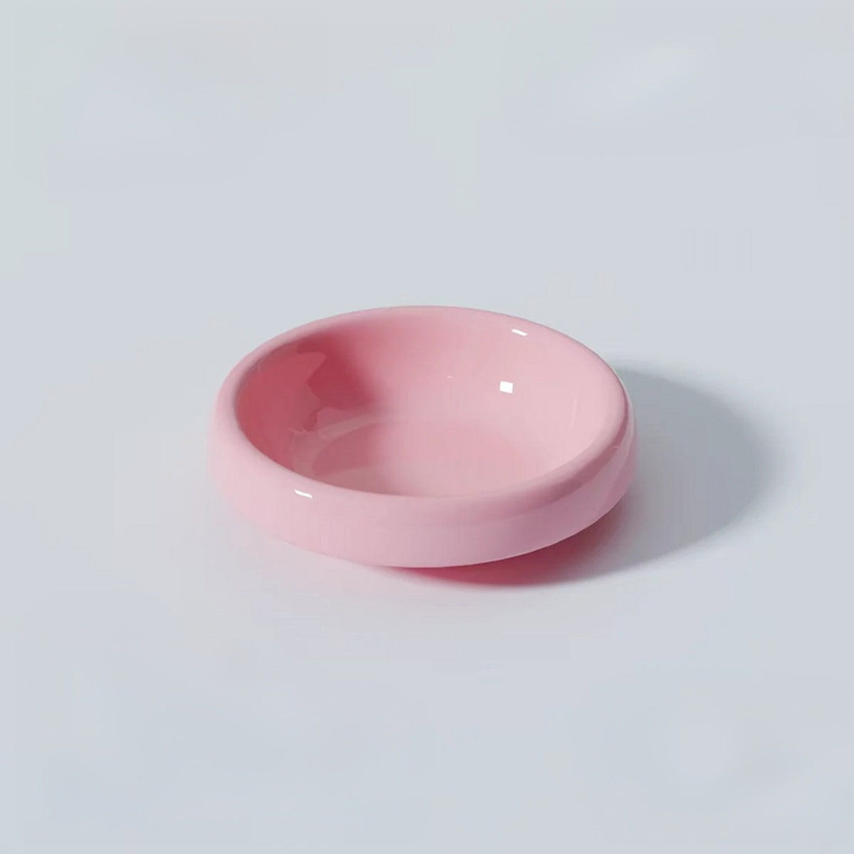 Elevated Ceramic Cat Bowl with Adjustable Metal Stand