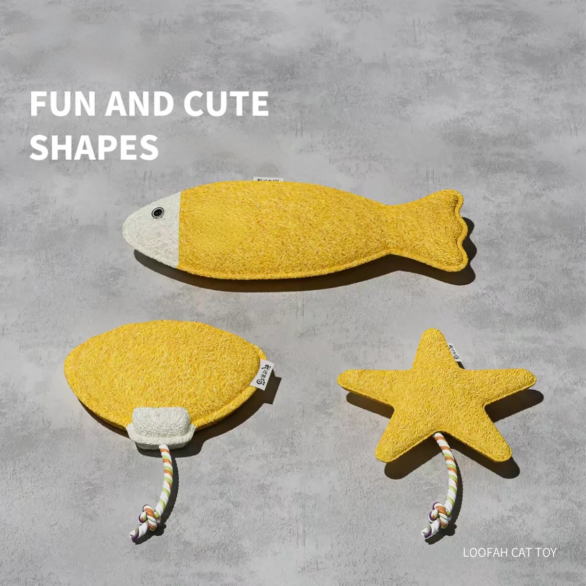 Natural Loofah Cat Chew Toys