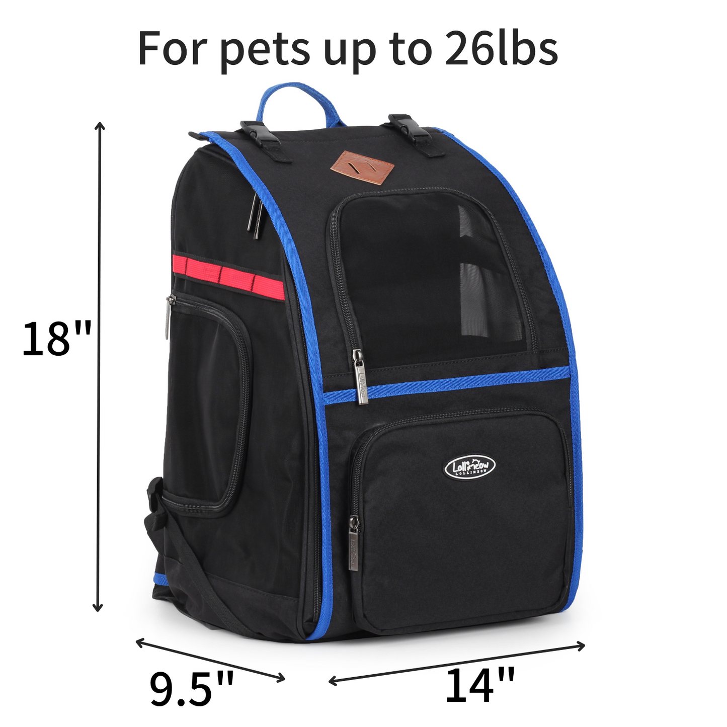 Pet Backpack Carrier for Cats and Puppies - Ventilated Outdoor Canvas Cat Backpack with Large Space, Airline Approved