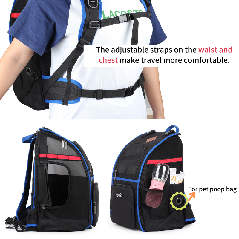 Canvas Bubble and Breathable Capsule Portable Pet Backpack-Large