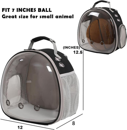 Small Animal Travel Backpack for Guinea Pig, Bearded Dragon,Hedgehog Rat Parrot,Rabbit,Sugar Glider,Airline Approved