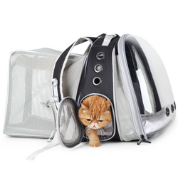 LOLLIMEOW Pet Carrier Backpack Airline Approved Dual Expandable Thre lollimeow