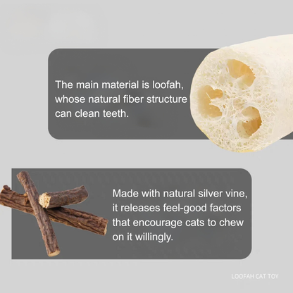 Natural Loofah Cat Chew Toys