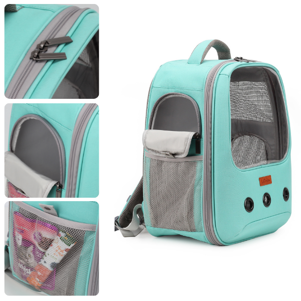 Lollimeow Pet Carrier Backpack for Dogs and Cats,Puppies,Fully Ventilated Mesh,Airline Approved,Designed for Travel, Hiking, Walking & Outdoor Use