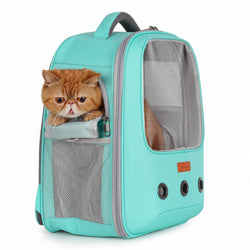 Lollimeow Pet Carrier Backpack, Square Window, Designed for Travel, Hiking, Walking & Outdoor Use