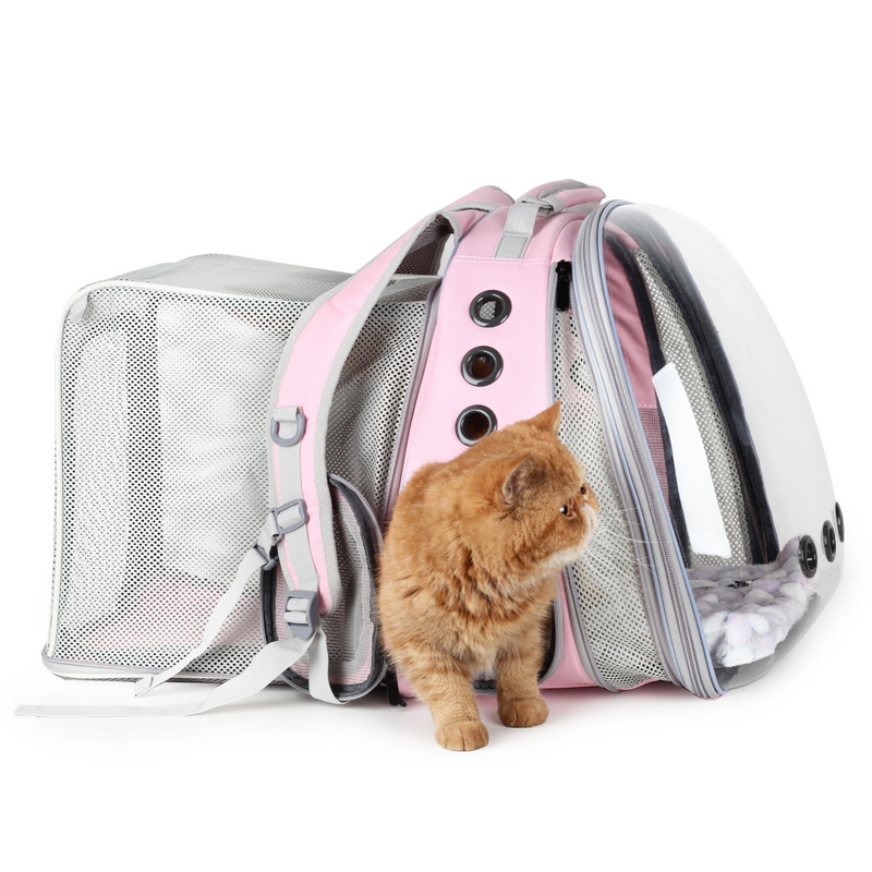 LOLLIMEOW Pet Carrier Backpack, Airline-Approved【Dual Expandable】(Three Colors)