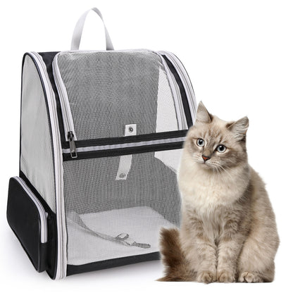 Pet Carrier Fully Ventilated Style Backpack for Cat & Dog(Three Colors)