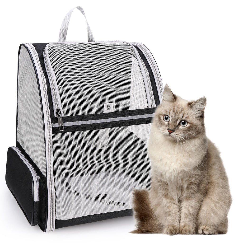 Cat Backpack, Bubble Pet Carrier Backpack Airline Approved, Cat Bookbag  w/Cat Toy, Small Animal Travel Carrying Bag for Puppy Dog Kitten Bunny Bird