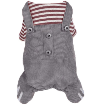 Cat Striped Clothes Cotton Vest Rompers Apparel for Cats Warm Design