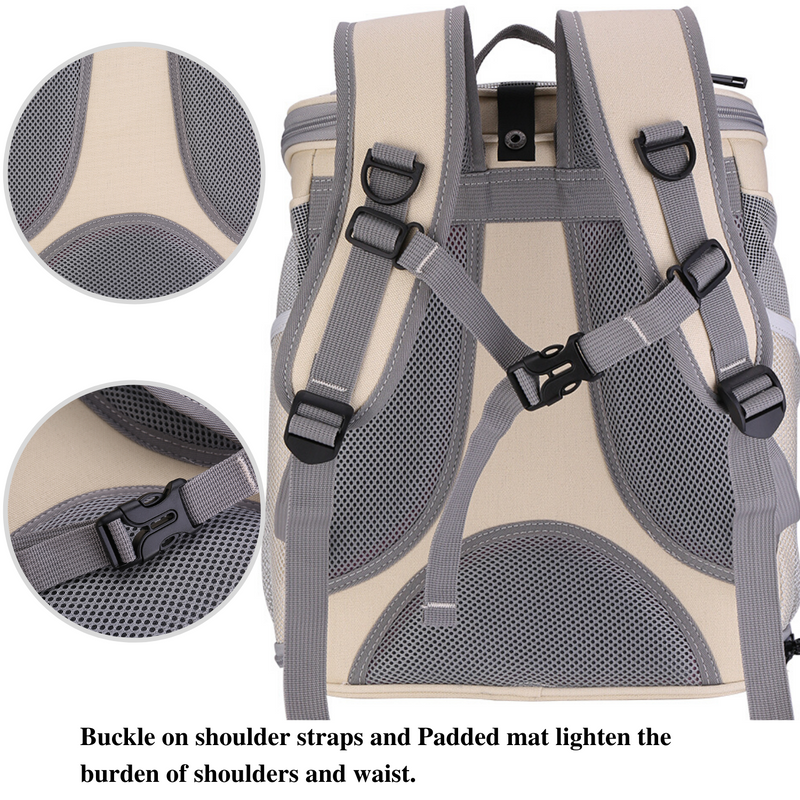 Canvas Bubble and Breathable Capsule Portable Pet Backpack-Medium