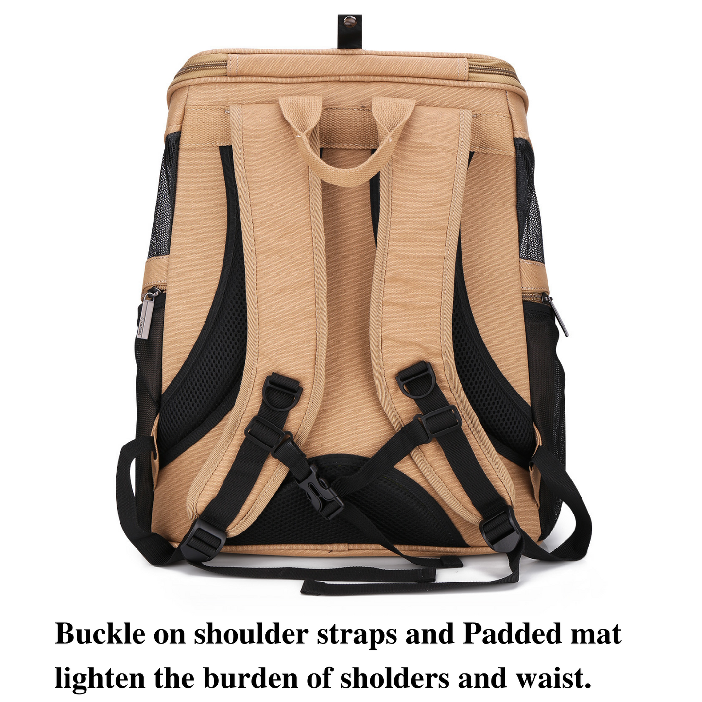 Pet Canvas Bubble and Breathable Capsule Portable Backpack-Large(Two Colors)