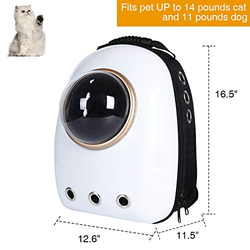 Pet Travel Carrier Backpack, Space Capsule Bubble Design, Waterproof