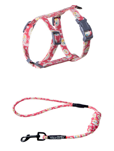 Pet Adjustable Collar Harness & Leash Set - lollimeow