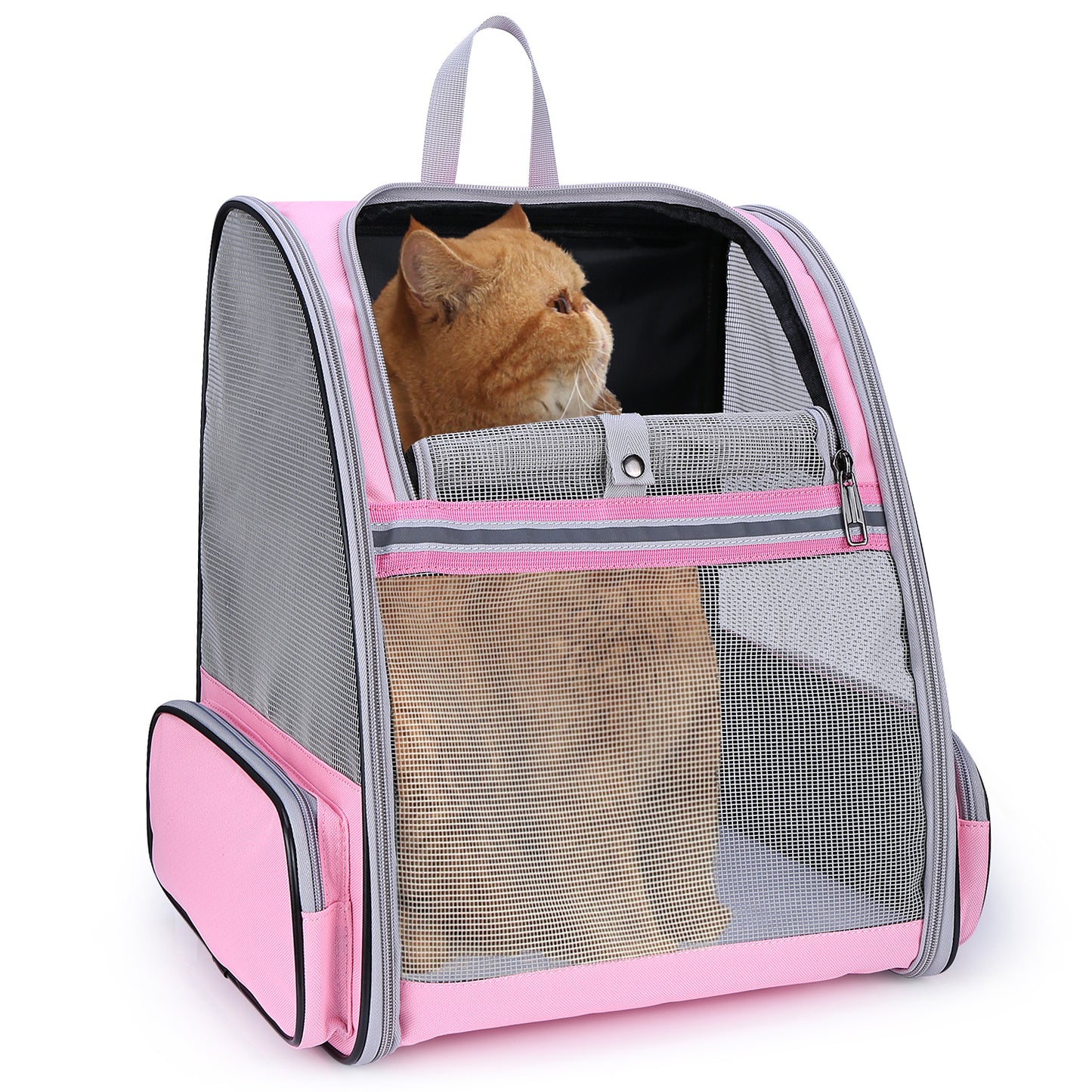 Pet Carrier Fully Ventilated Style Backpack for Cat & Dog(Three Colors)