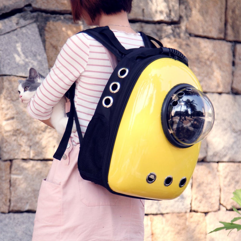 Pet Travel Carrier Backpack, Space Capsule Bubble Design, Waterproof