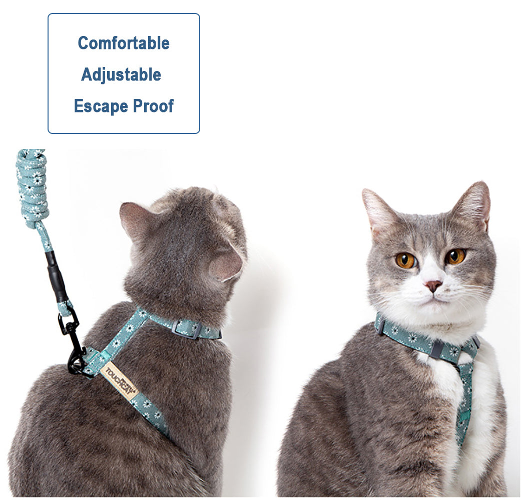 Pet Adjustable Collar Harness & Leash Set