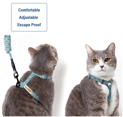 Pet Adjustable Collar Harness & Leash Set