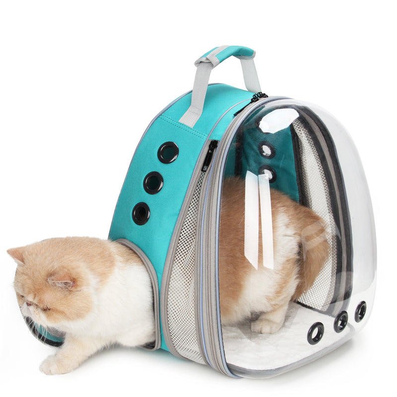 CAT BUBBLE BACKPACK WITH CLEAR WINDOW FOR HIKING-【Front