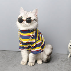Stripe Pet Vest Breathable Summer Cotton Sleeveless Cat T-Shirt Clothes